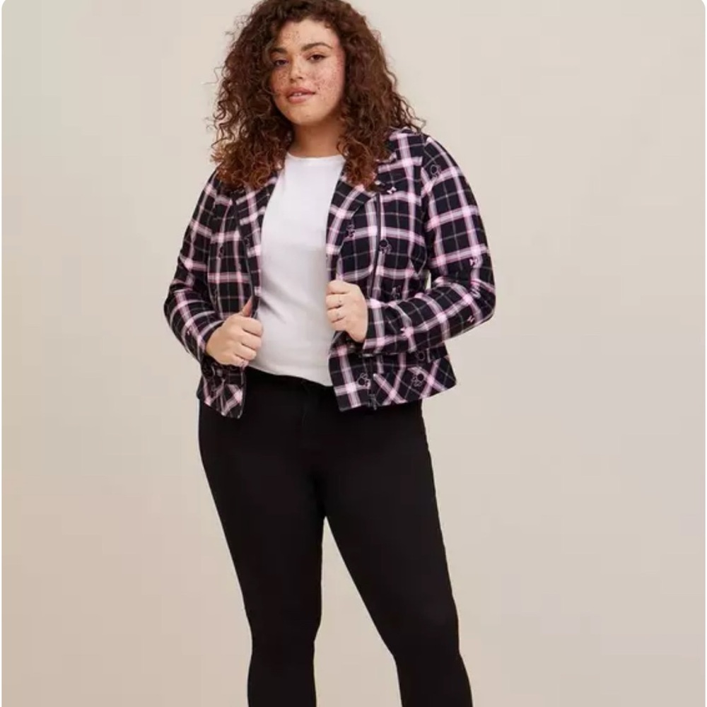 Torrid Disney Minnie Mouse Ponte Moto Jacket NWT